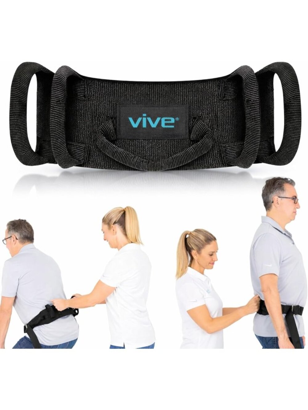 Durable Transfer Belt for Patient Assistance - 350lbs Capacity, Quick Release